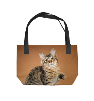 Пляжная сумка Леопардовый кот