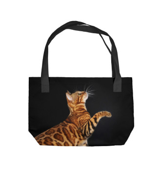 Пляжная сумка Леопардовый кот