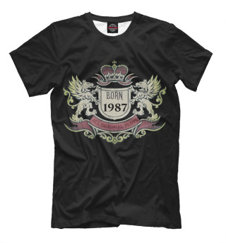 Мужская футболка BORN 1987