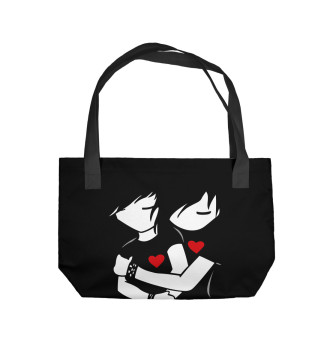 Пляжная сумка Эмо любовь