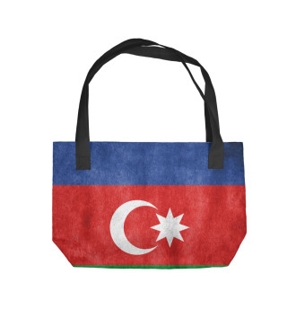 Пляжная сумка Флаг Азербайджана