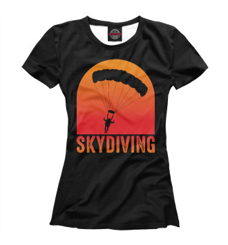 Женская Футболка Skydiving - Скайдайвинг