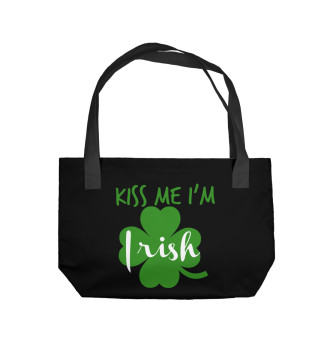 Пляжная сумка Kiss me I'm Irish