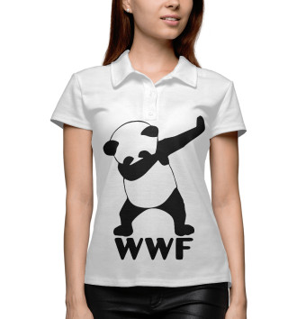 Женское Поло WWF Panda dab