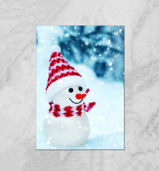 Плакат Snowman
