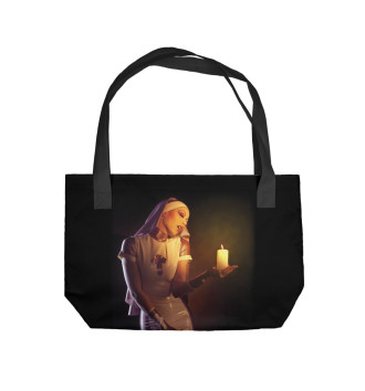 Пляжная сумка Монашка со свечой