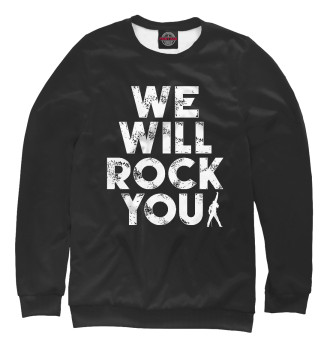 Женский Свитшот Queen - We Will Rock You