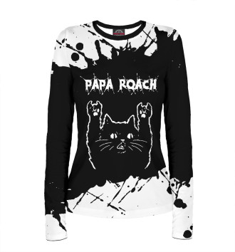Женский Лонгслив Papa Roach | Рок Кот