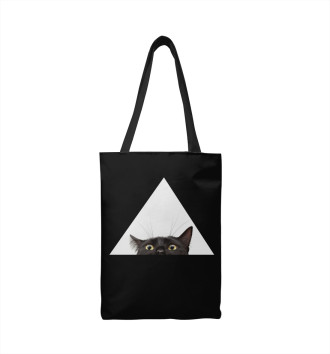 Сумка-шоппер Кот в треугольнике