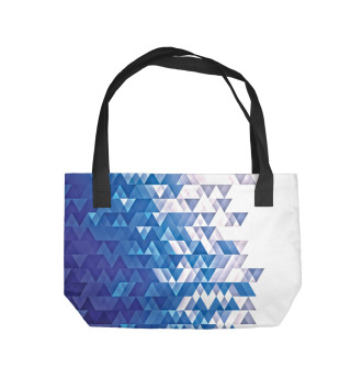 Пляжная сумка Polygonal Blue
