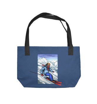 Пляжная сумка Лыжный Спорт