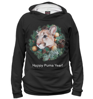 Женское худи Happy Puma Year!