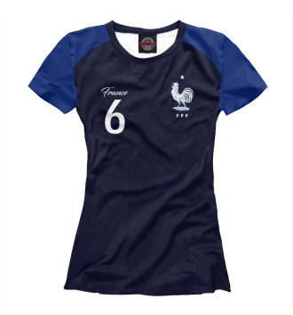 Женская Футболка Поль Погба - Сборная Франции