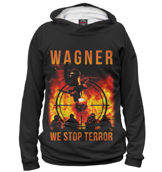 Женское Худи Wagner we stop terror