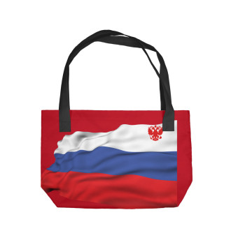 Пляжная сумка Флаг РФ