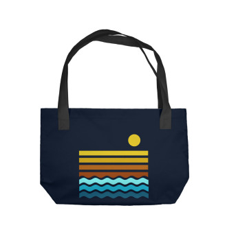 Пляжная сумка Закат на море