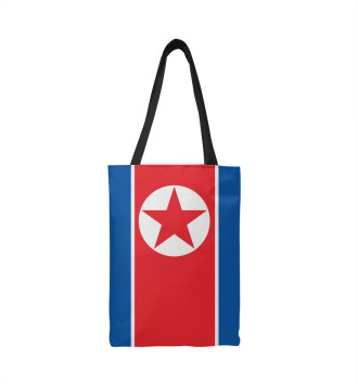 Сумка-шоппер Флаг Северной Кореи