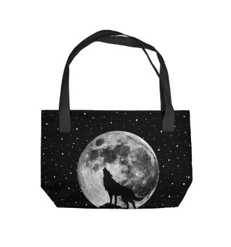 Пляжная сумка Лунный волк