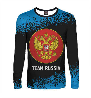 Мужской лонгслив Russia - Герб | Team Russia | Краска