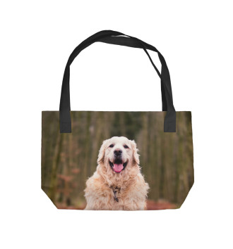 Пляжная сумка Весенняя собака