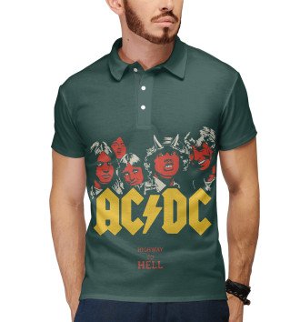 Мужское Поло AC/DC Highway to Hell