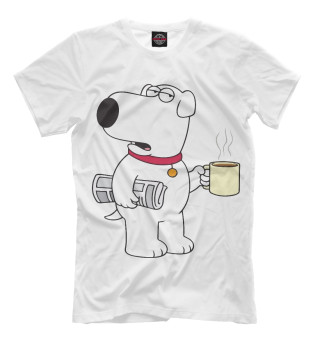 Мужская футболка Брайан Гриффин и кофе