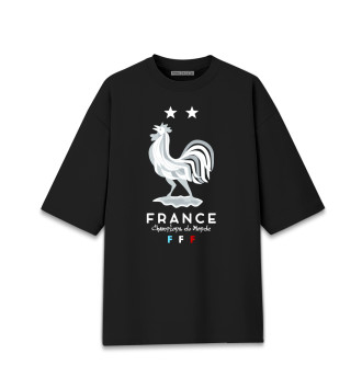 Мужская Хлопковая футболка оверсайз Сборная Франции