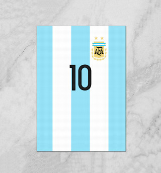 Плакат Месси Форма Сборной Аргентины