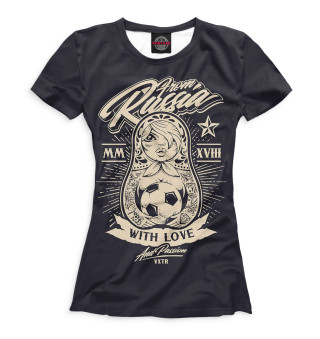 Женская футболка Футбол