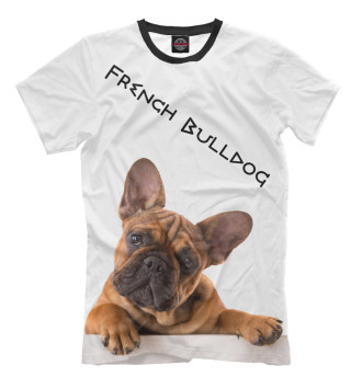 Мужская Футболка French Bulldog