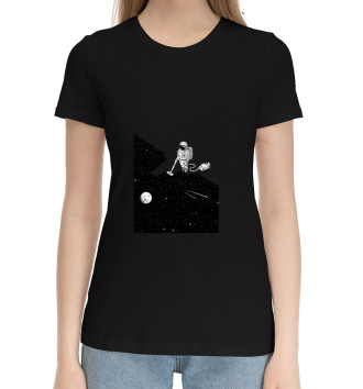 Женская Хлопковая футболка Space Hoover
