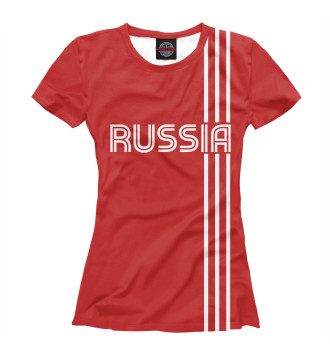 Женская Футболка Russia