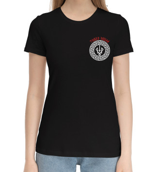 Женская Хлопковая футболка Воинственный символ Руевит