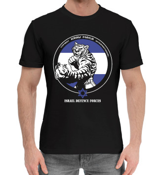 Мужская Хлопковая футболка Krav-maga tiger