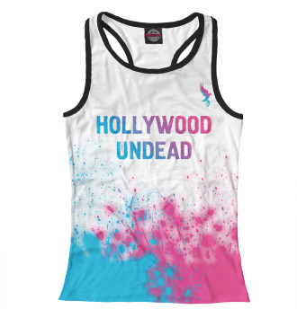 Женская Борцовка Hollywood Undead Neon Gradient (брызги)