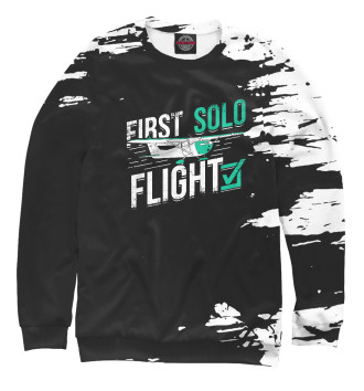 Женский Свитшот First Solo Flight Pilot