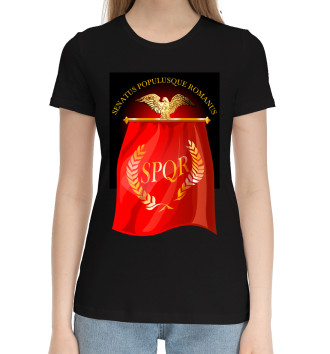 Женская Хлопковая футболка Символ Древнего Рима