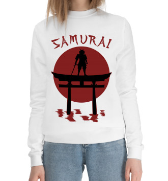 Женский Хлопковый свитшот Дух самурая