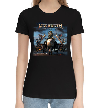 Женская Хлопковая футболка Megadeth