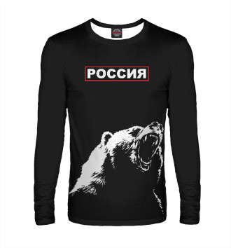 Мужской Лонгслив Русский медведь и герб