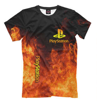 Футболка для мальчиков Playstation в огне