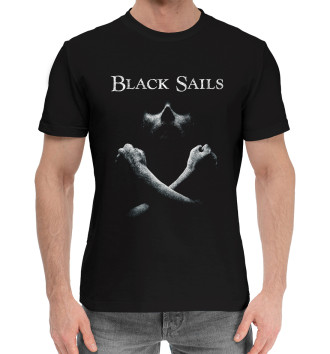 Мужская Хлопковая футболка Black sails