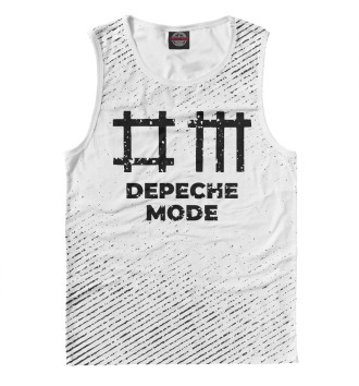 Майка для мальчиков Depeche Mode гранж светлый
