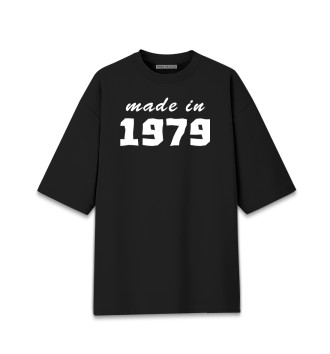 Женская Хлопковая футболка оверсайз Made in 1979