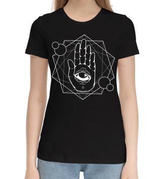 Женская Хлопковая футболка Психоделика