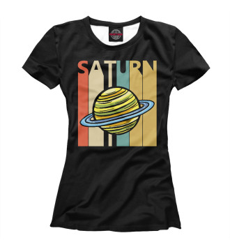 Футболка для девочек Сатурн