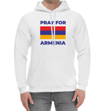 Мужской Хлопковый худи Pray For Armenia