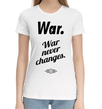 Женская Хлопковая футболка War