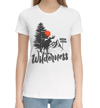Женская Хлопковая футболка Wilderness