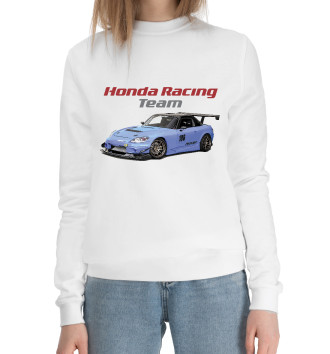 Женский Хлопковый свитшот Honda S2000 Motorsport